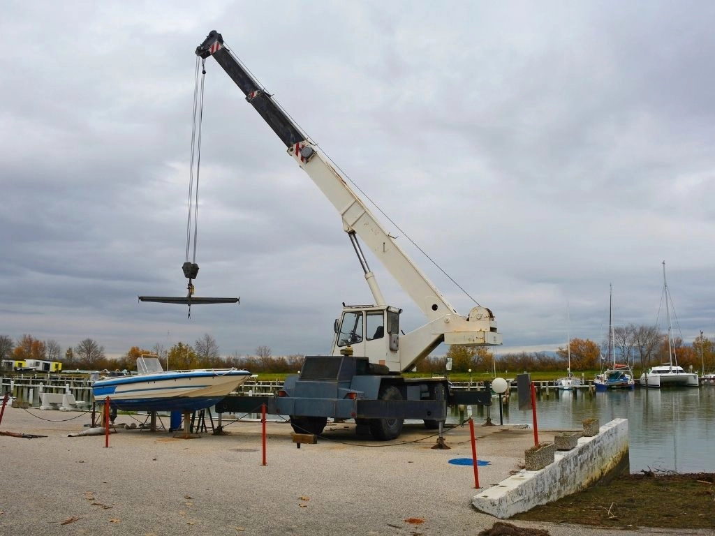 install a boat lift