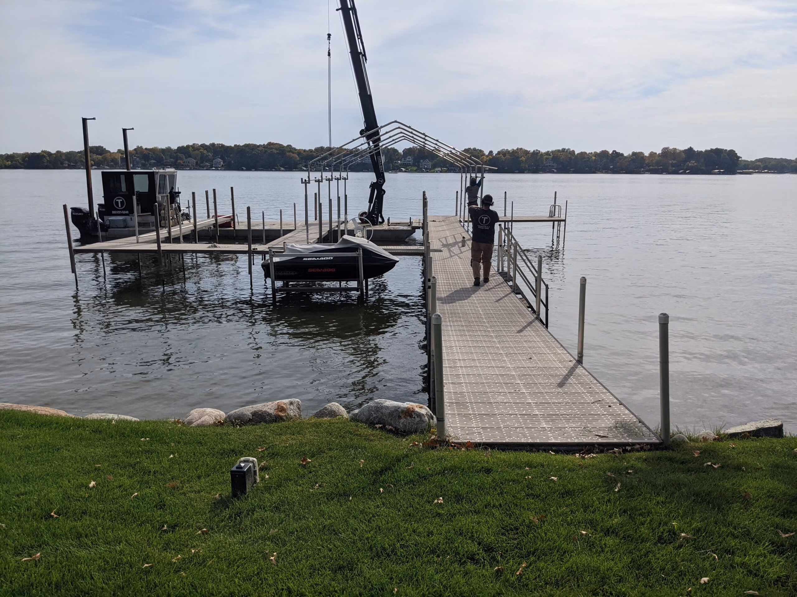 Dock installation by Tonka Built