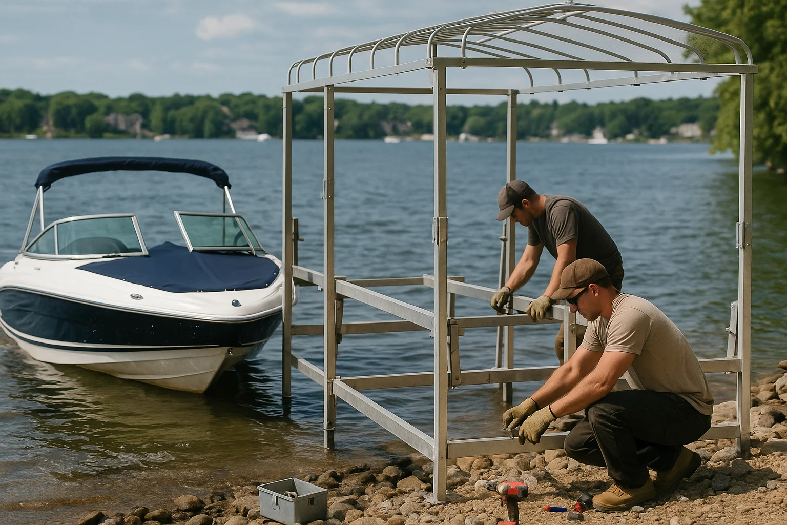 Boat Lift Installation Cost Lake Minnetonka | Tonka Built