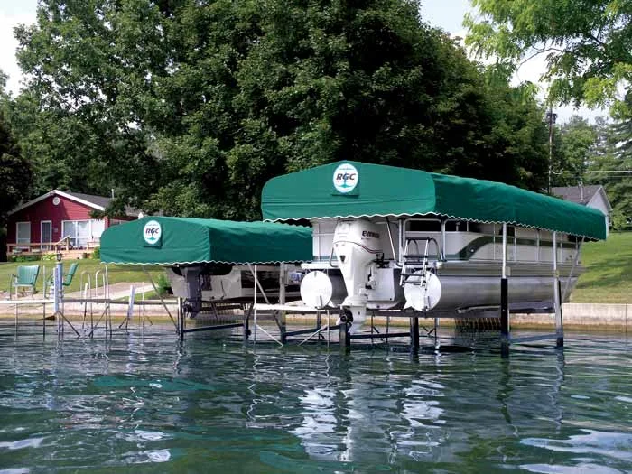 cable boat lift or hydraulic boat lift for your lake m cover